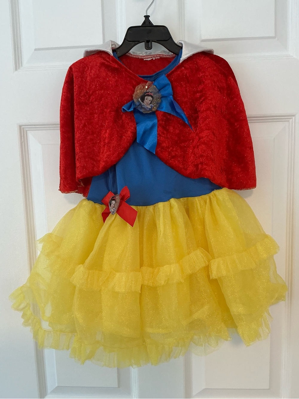 DISNEY Princess Snow White Costume Dress Cape Girls Halloween | Size Small 4-6